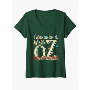 Dorothy and Toto Womens Dorothy Tin Man Cowardly Scarecrow Wonderful Wizard of OZ V-Neck T-Shirt S