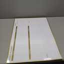 Dry Erase White Board Weekly Calendar Board, Magnetic Whiteboard for Wall, Gold Aluminum Frame Message Board, 18x24 Planner Board for Office, Home, School(Weekly-BB-Gold-4560-Horizontal)