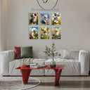 MUSM Colorful Dog Wall Art 3D Textured Impressionist Animal Printing for Kids Room Bedroom Livingroom Office Abstract Artwork Homedecor 8x10 Unframed