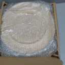 Hiceeden 12 Pack Gold Charger Plates for Dinner Plates, 13" Round Plastic Chain Shaped Charger Service Plates, Decorative Chargers Bulk for Table Setting, Wedding, Party, Event