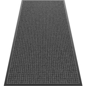 Sturdy Front Door Mat Outside Entrance, 6' x 3' All-Season All-Weather Doormat Waterproof, Stain and Fade Resistant, Natural Rubber Indoor Outdoor Welcome Door Mat Trap Dirt