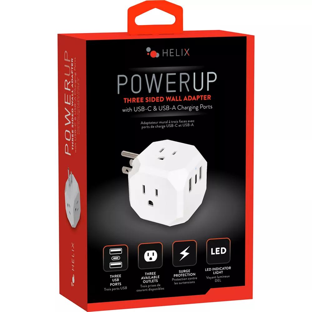 Helix 3x3 Multiport Adapter - White