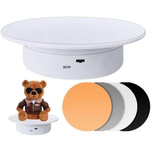 cexuw Display 360 Degree Electric Turntable,for Small Product Display, 7.87in Diameter product photography turntable