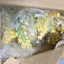 Dolicer Door Hanger Basket Wreath, 15.7 Inch Hanging Sunflower Wreath, Beautiful Spring Summer Wreaths for Front Door Welcome Sign Home Porch Courtyard Farmhouse Decor (Yellow)