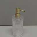 High Capacity Clear Glass Soap Dispenser With Rust Proof Stainless Steel Pump, Refillable Liquid Hand Soap Dispenser, Large Capacity Easy to Fill