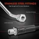 A-Premium Front Passenger Inner Brake Hydraulic Hose Compatible with Select Ram Models - 2500, 3500, 2017-2018, 5.7L 6.4L 6.7L, RWD, with Rear Coil springs - Replace# 4779942AJ