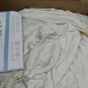 10 Panels 5x12ft Ivory Backdrop Curtains for Parties, Wrinkle Free Polyester Ivory Photo Backdrop Drapes 12 ft Long Back Drop Cloth for Wedding Birthday Photography Background Party, 5ftx12ft_10 Panels