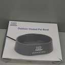 Heated Water Bowl for Dog & Cat, Outdoor Heated Pet Bowl with Anti Chew Cord, Large Heated Dog Bowl Provides Drinkable Water in Winter for Dogs Cats Chickens Birds,0.98 Gallon/125 OZ,35 Watts