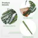 12 Pcs Artificial Norfolk Pine Christmas Branches, 17.8 Inch Ultra Realistic Faux Evergreen Picks for Christmas Garland Wreath Making, Home Decor & DIY Crafts