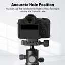 Easy Hood Camera Case for Canon EOS R5C Mirrorless Camera, Anti-Scratch Soft Silicone Rubber Case Protective Body Housing Protector Skin Cover-Black