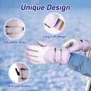 3 Pairs Winter Ski Snow Gloves Men Women Waterproof Touchscreen Snowboarding Gloves Warm Winter Snowmobile Glove