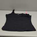 PUMIEY Women's Square Neck Tank Top Sleeveless Double Lined Basic Tops Sharp Collection (XX-Large, Jet Black)