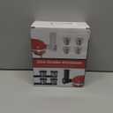 Slicer Shredder Attachment for KitchenAid Stand Mixer, Cheese Grater Attachment for Kitchenaid, Salad Maker, Grinding Powder, Dishwasher Safe with 4 Blades, White