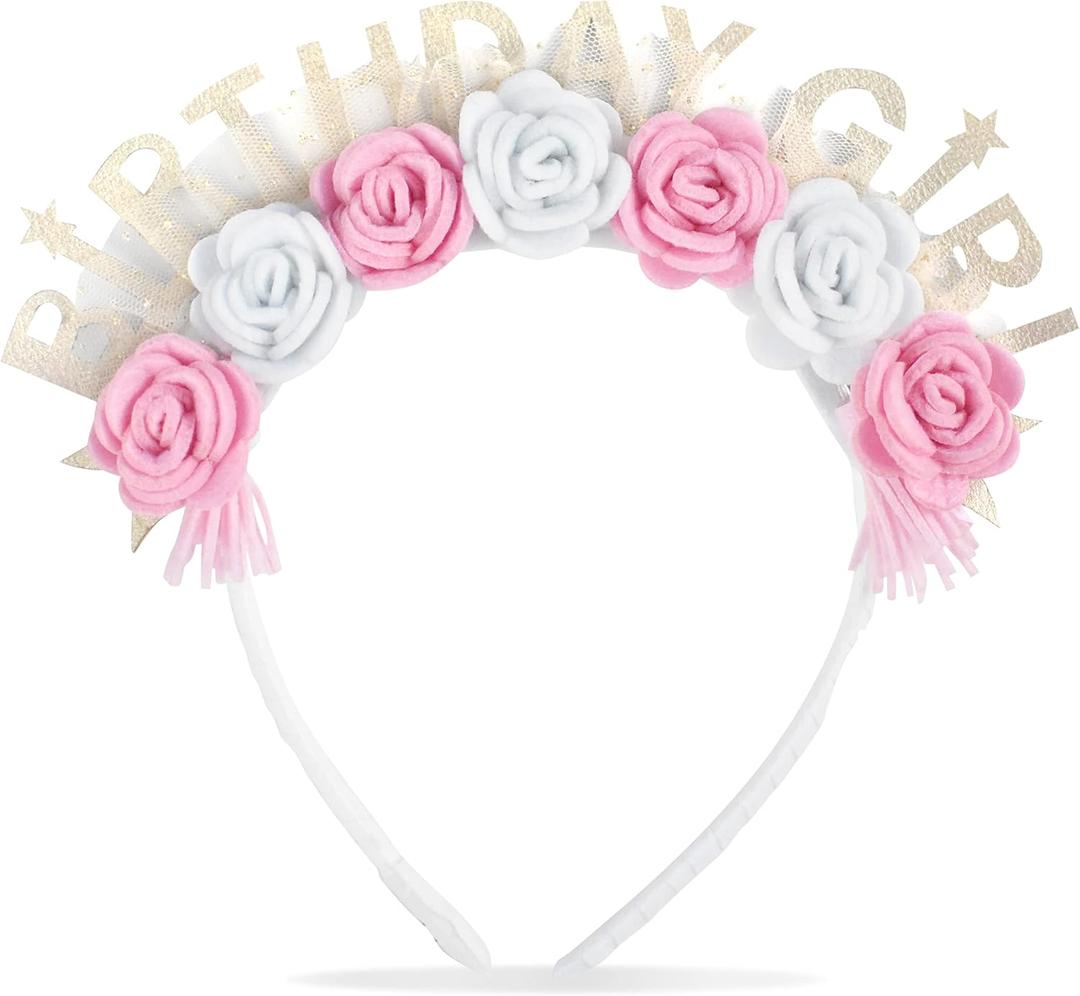 California Tot Toddler Birthday Girl Floral Headband