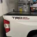 GOLD HOOK Offroad Bedside Decals for Tacoma and Tundra, Replacement Stickers, 2 Pack with Squeegee (Black/Red)