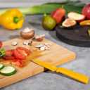 Kuhn Rikon Colori+ Non-Stick Straight Paring Knife with Safety Sheath, 4 inch/10.16 cm Blade, Yellow