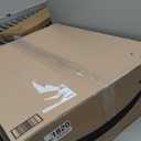 VONLUCE Boho Chandelier, 20.1" 4-Light Drum Chandelier with 2-Tier Rattan & Linen Lampshade, Rattan Ceiling Light for Dining Room Bedroom Living Room with E26 Sockets, Nickel Finish, ETL Certified