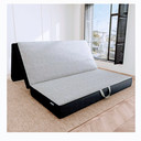 Memory Foam Trifold Mattress, Queen Portable Floor Bed 6 Inch, Foldable Mat with Washable Cover, Handle & Non-Slip Bottom, for RV, Travel, Camping, Yoga, 78"x58"x6", Grey