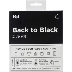 Rit Back to Black Dye Kit, 5.88 x 5 x 2.38