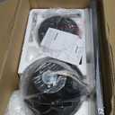 Amico Ceiling Fans with Lights, 42 inch Low Profile Ceiling fan with Light and Remote Control, Flush Mount, Reversible, 3CCT, Dimmable, Noiseless, Black Ceiling Fan for Bedroom, Indoor/Outdoor Use