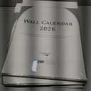 7 x Wall Calendar 2026, 12 Months, 17" x 12" Large Wall Calendar 2026 with Hanger, Thick Paper and Spiral Binding, Vintage Arch Design.