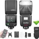 Godox V480 V480-C TTL Flash for Canon Cameras, GN50 1/8000 HSS, 650 Full Power Flash, 1.7s Recharge Time, Built-in Pilot Light, Touch Screen Flash and Li-ion Battery (V480C)