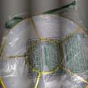 Plasticpro 6 Sectional Round Plastic Serving Tray/ Platter (2, White & Gold) 