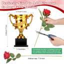 Roshtia 14 Pcs The Roses Table Centerpieces for Derby Day Party Decoration 2 Sets Horse Racing Party Supplies for Horse Birthday Party Rose Themed Party Table Decor