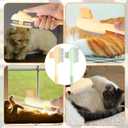 2pcs Pet Shedding Brush, Pet Hair Remover Comb with Release Button Self-Cleaning Grooming Brush for Deshedding Dogs Cats Short & Long Loose Hairs (Green, Yellow)