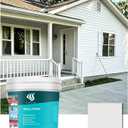 SHENGWEI Floor and Wall Paint, White Exterior and Interior Paint, 1 Gallon, Waterproof Epoxy Resin Coating, Durable Sunscreen Latex Paint for Villa Walls, Concrete, and Home Renovation, Easy to Apply, Gray