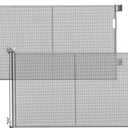 60" Wide Reinforced Retractable Baby Gates 2 Pack, 5FT Wide Retractable Pet Gate with Support Rods - Prevent Crawling Under, Retractable Mesh Dog Gate for Indoor & Outdoor Use, Easy Installation, Gray