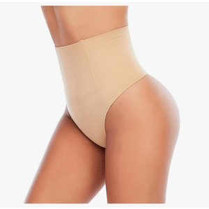 Werena Tummy Control Thong Shapewear for Women Seamless Shaping Thong Panties Body Shaper Underwear, Size S