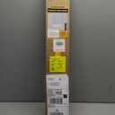 UNISHADES No Drill Blinds for Windows 1" Vinyl L-Shaped Slats Cordless Mini Blinds for Home, for Window Size 27" W 36" H White