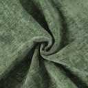 Pack of 2, Chenille Throw Pillow Covers 18x18 Inch Moss Green Decorative Pillowcase Boho Farmhouse Cushion Covers Soft Couch Cushion Case for Couch Sofa Bedroom Living Room