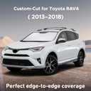 EcoNour Windshield Sunshade Compatible for Toyota RAV4 2013-2016 2017 2018, LE, XLE, Premium, XSE, Limited, SE, TRD Off-Road, Sun Visor for Front Window Sun Shade Cover, Car Accessories