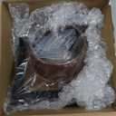 Gisafai 4'' Dryer Vent Cover Outside Walls External Extractor Fan Exhaust Vent Cap Stainless Steel Hood Cushioned Non Return Flap with Sealing Gasket Grille Screen(Brown)