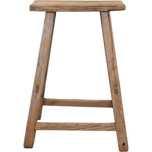 Rustic Wooden Stool, Handmade Reclaimed Wood Decor Seat