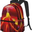 Limhibu Travel Backpack for Boys Girls Kids, Volcano 2 Backpacks Children School Bag Bookbag Daypack for Men Women
