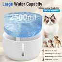 Pet Water Fountain for Cats & Dogs  2.5L Automatic BPA-Free Dispenser with Filter, Silent Pump, USB Plug  Cat Water Fountain with Circulation System, Encourages Drinking & Easy to Clean
