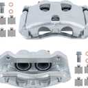 Pair Front Disc Brake Calipers Assembly with Bracket Compatible with 2010-2011 Ford F150, Compatible with 2010-2021 Lincoln Navigator Driver and Passenger Side 18B5236 18B5237
