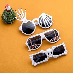 Halloween Costume Sunglasses Set  6 Pack Spooky Eyewear with Skeleton, Pumpkin, Bat & Spider Designs, Novelty Party Glasses for Adults, Photo Booth & Costume Accessories