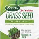 Scotts Turf Builder Grass Seed Tall Fescue Mix - Durable to Resist Harsh Conditions, Lawn Seed, Grass Fertilizer & Soil Improver, Covers up to 1,400 sq. ft., 5.6 lb.