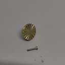 6 Pack Gold Kitchen Cabinet knobs and Pulls - Brushed Gold Zinc Cupboard Drawer Handles for Dresser Drawers (Single Hole)