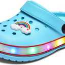 VIYEAR Toddler Light Up Sandals - Boy's & Girl's Garden & Beach Clogs - Indoor & Outdoor Slipper Size: 1Y