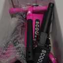Scooter for Kids 3-12, Kid Scooters with Extra-Wide Deck, 165 lbs Capacity, 3 Wheel Kick Scooter with Lean to Steer, Height Adjustable Handlebar, Light Up Wheels for Stable Smooth Riding, Child Gift (Pink)