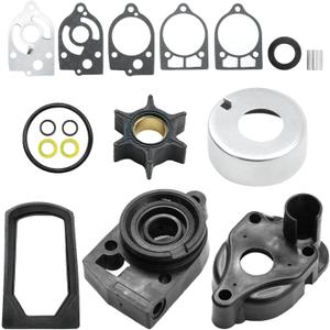 77177A3 15 Pieces Set Water Pump Impeller Repair Kit, Replacement for Mercury Mariner Quicksilver 30 35 40 45 50 60 65 70 HP 2 Stroke Outboard, Replaces 46-77177A3