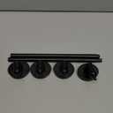 Magnetic Curtain Rods for Metal DoorsMulti-Use Adjustable Appliance for Windows Iron Steel Places 16-28 InchBlack 2 Pack