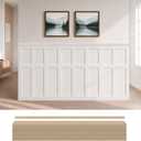 Board and Batten Wainscoting Panel Kit,MDF Premade Paintable Panel,54X96in