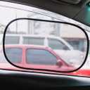 Car Window Shade (4X Transparent Sunshades) - The Only Certified Car Window Sun Shade for Driver Proven to Block 99.95% UVR - Standard