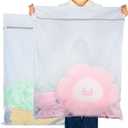 Vivifying Extra Large Mesh Laundry Bag, 2 Pack XXL Oversize Honeycomb Mesh Wash Bags for Washing Machine, Coats, Stuffed Toys, Blanket, Bedding, Sweater, Delicates Clothes (27 x 35 Inches)